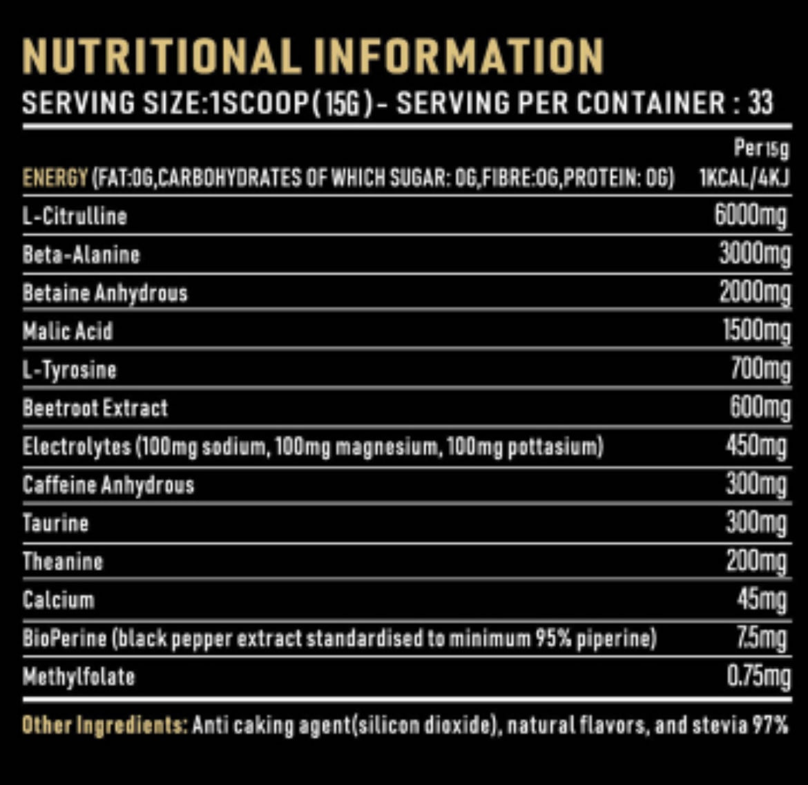 Anabolholics Explosive Pre-Workout